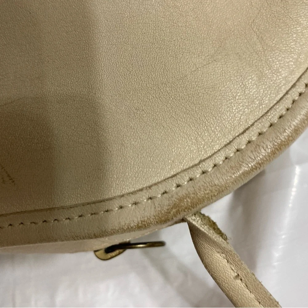Coach vintage cream “bone” leather kimball bag